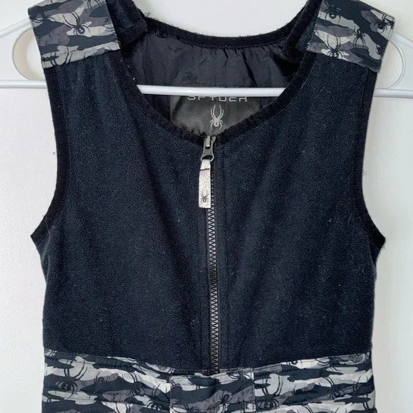 Spyder camo spider print snow bibs pants youth kids boys 5 - Picture 3 of 9